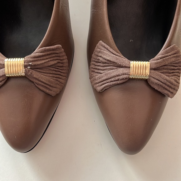 Seating Meucci brown leather medium hight heels - Picture 3 of 6